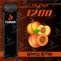 Fumari Pods Super 1200 Абрикос Персик Фумари электронная сигарета 