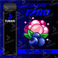 Fumari Pods Super 1200 Черника Жвачка Фумари электронная сигарета 