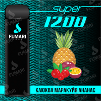 Fumari Pods Super 1200 Клюква Маракуйя Ананас Фумари электронная сигарета 