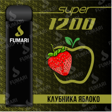Fumari Pods Super 1200 Клубника Яблоко Фумари электронная сигарета 